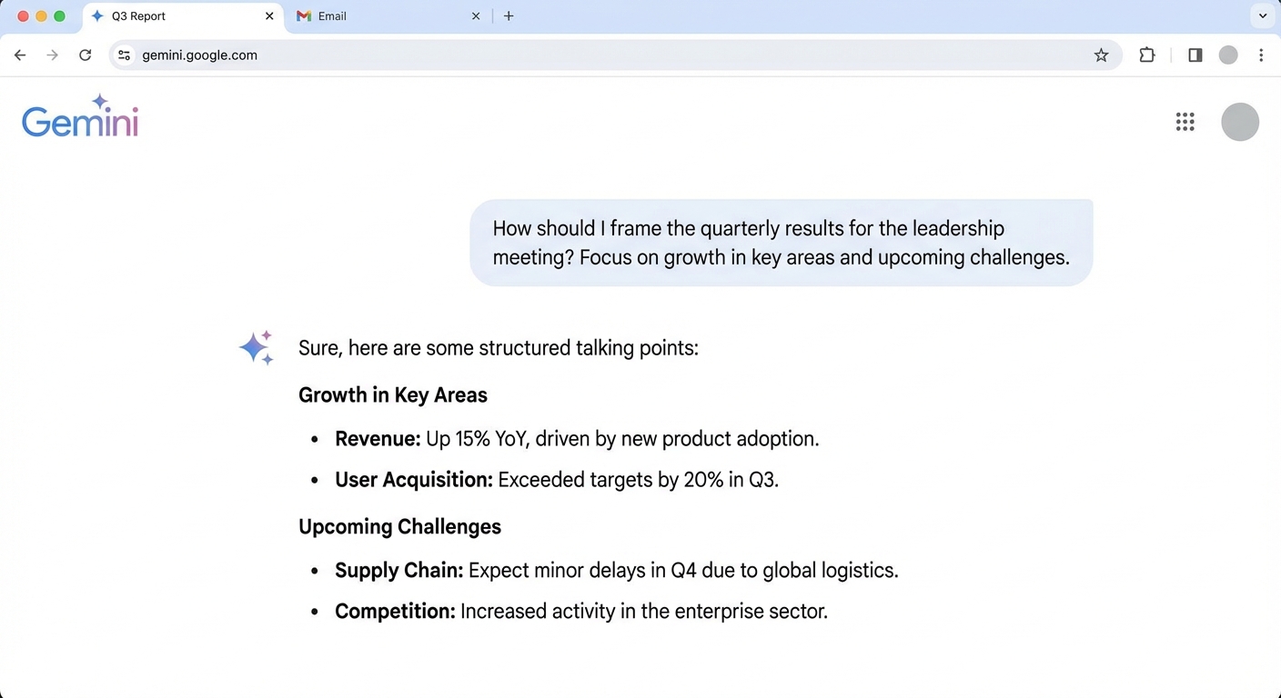 Gemini AI conversation